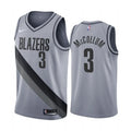 Nike McCollum Blazers Gray Jersey