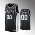 nike edition Spurs Black Custom Jersey