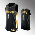 nike Edwards Timberwolves Black Jersey
