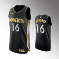 Timberwolves Johnson Black Jersey