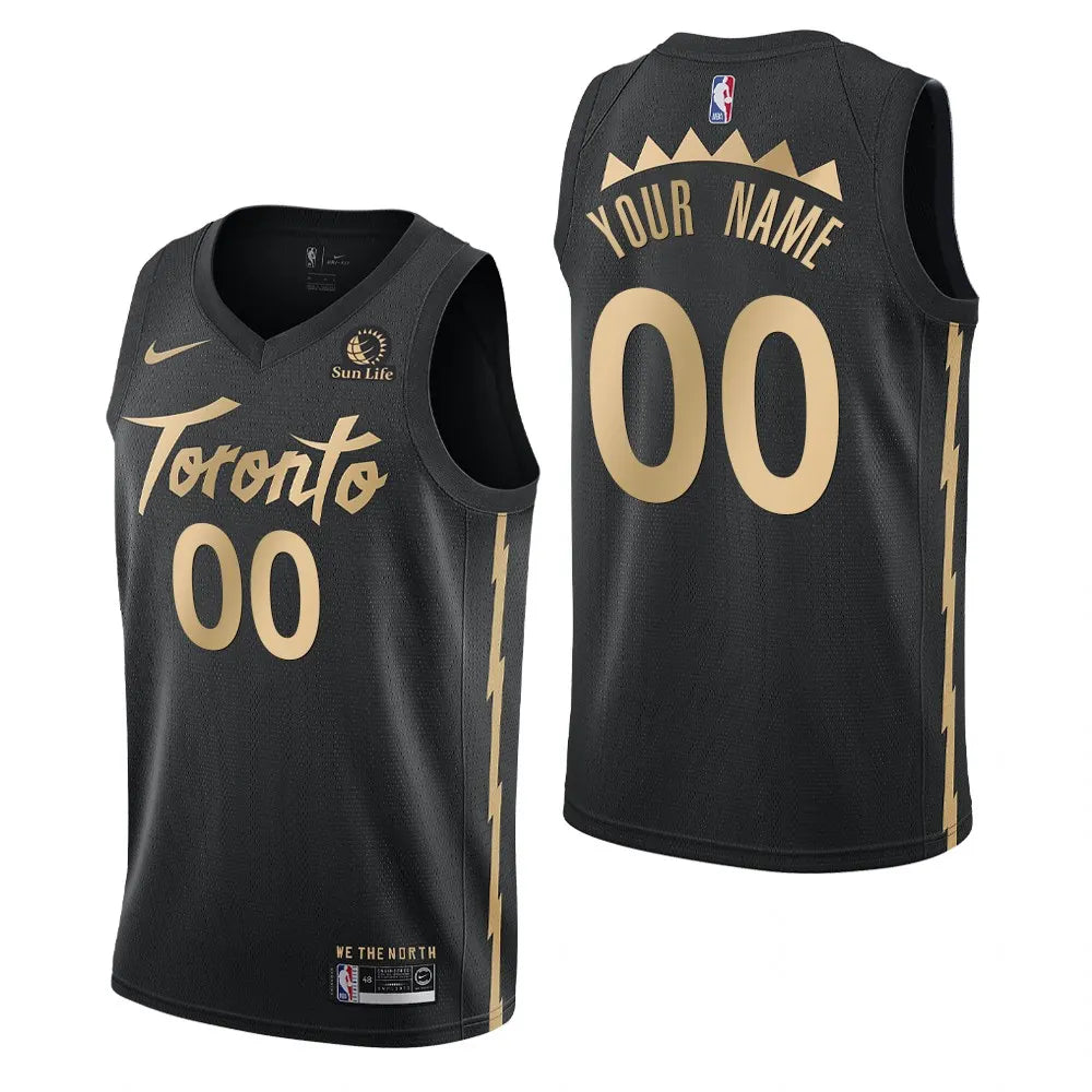 Raptors Black Custom Jersey nike