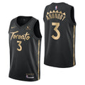 nike city Anunoby Raptors Black Jersey