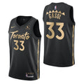 Gasol #33 Raptors Black Jersey