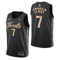 nike earned Lowry Raptors Black Jersey