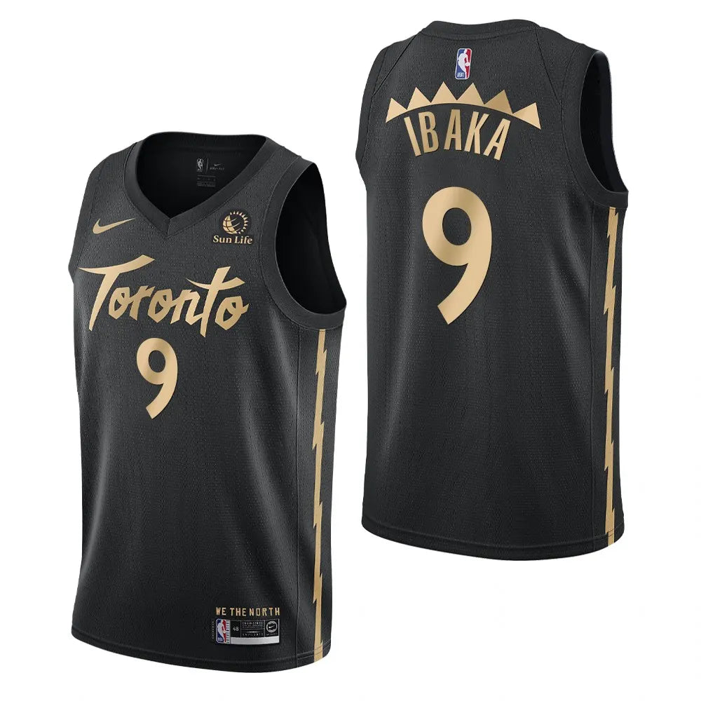 black Ibaka #9 Raptors Jersey