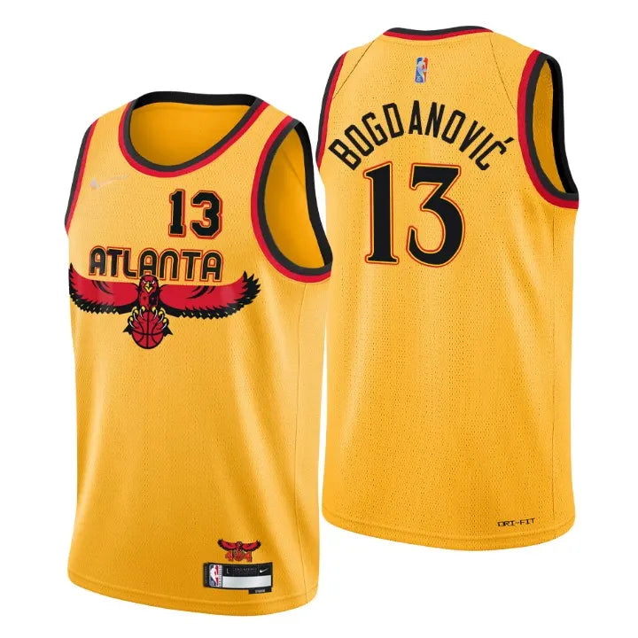 Bogdanovic Hawks Gold Jersey