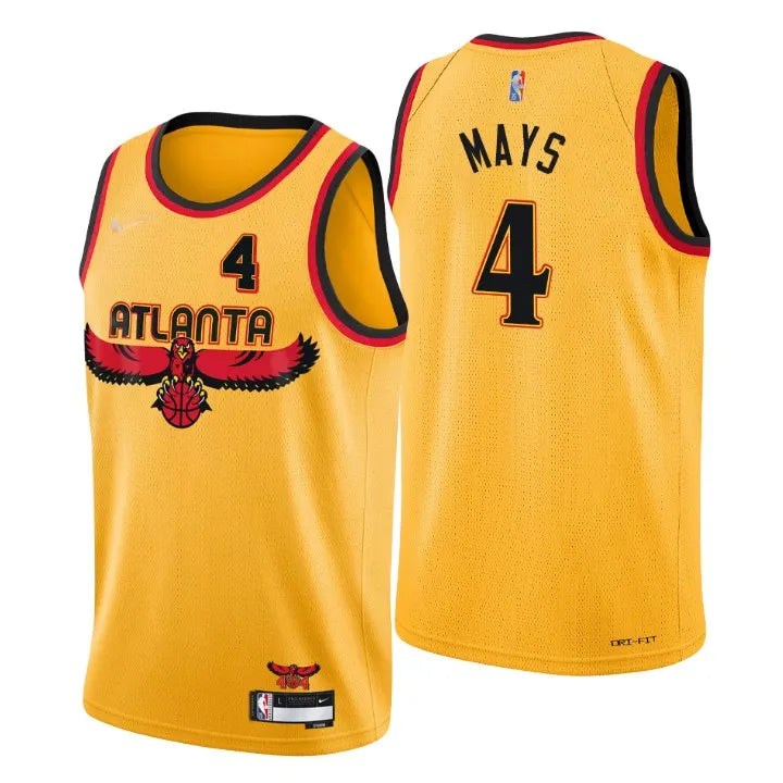 Nike Mays Hawks Gold Jersey