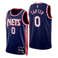 Carter #0 Nets Navy Jersey
