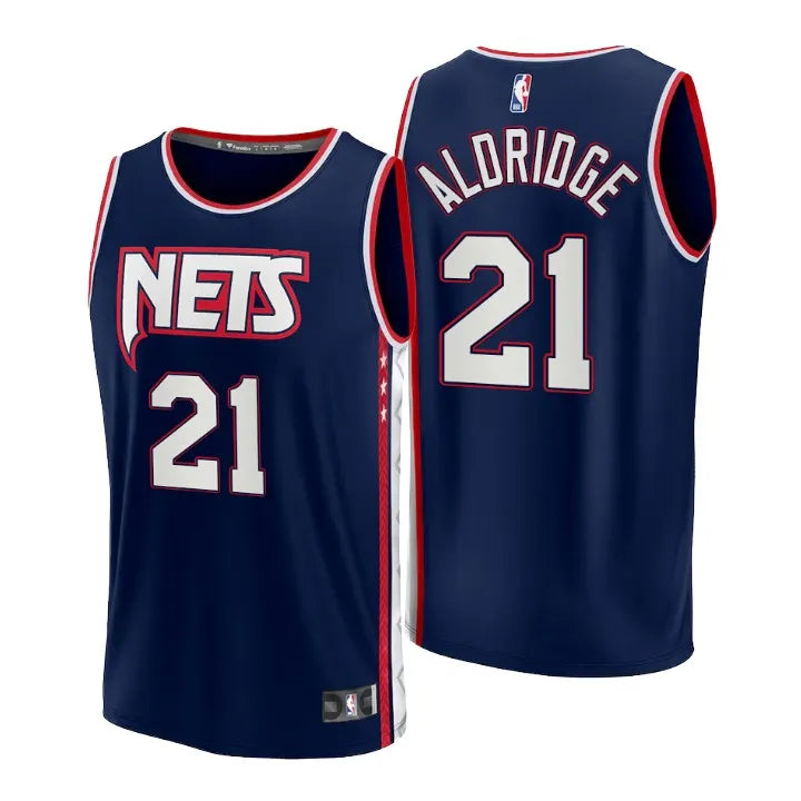 fanatics Aldridge Nets Navy Jersey