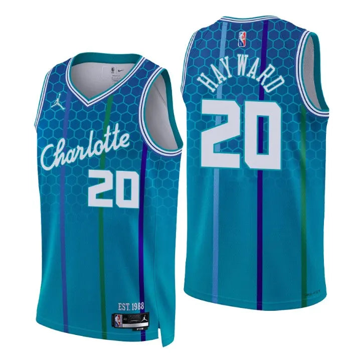 jordan association Hayward Hornets Teal Jersey