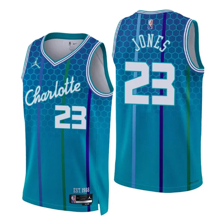 Jordan Jones Teal Hornets Jersey