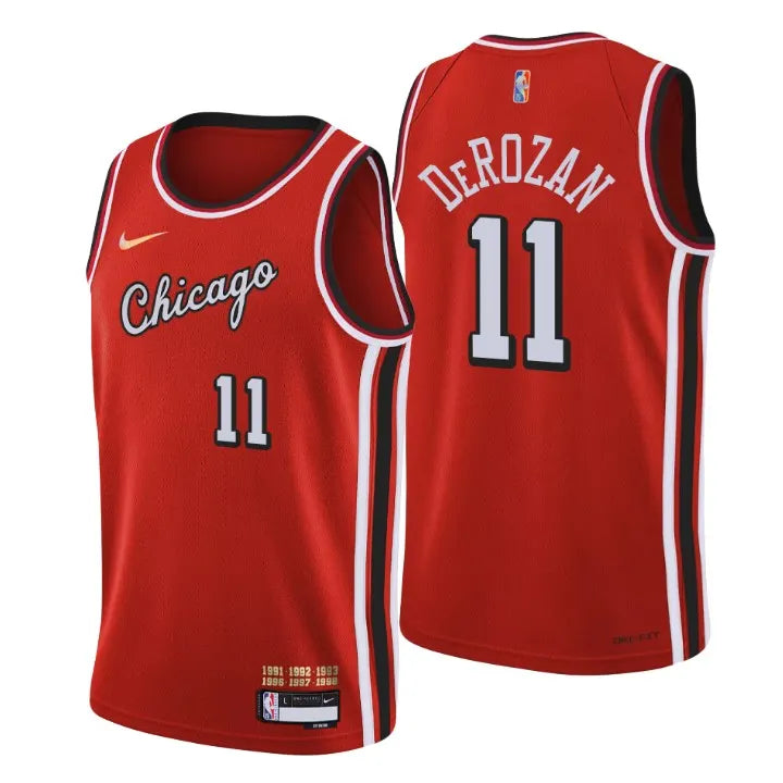 nike icon DeRozan Bulls Red Jersey