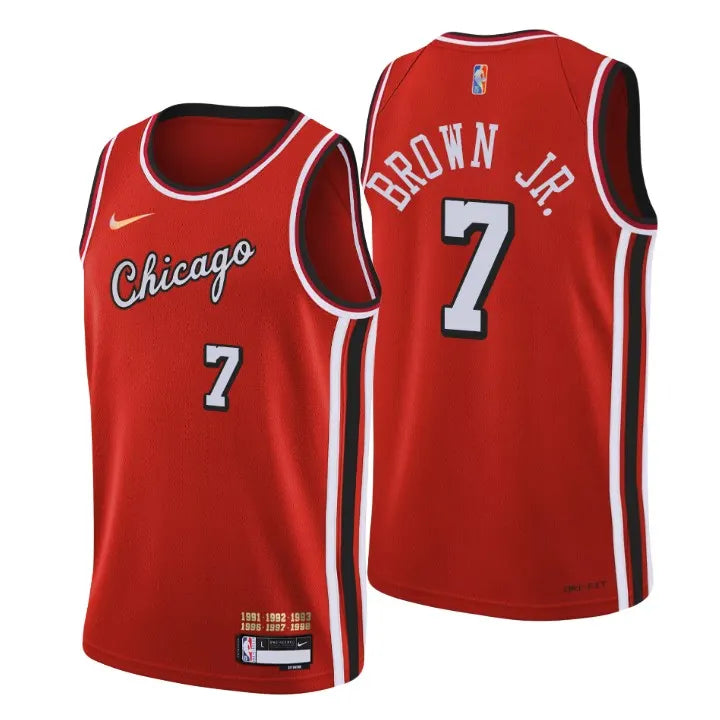 Bulls Brown Jr. Red Jersey