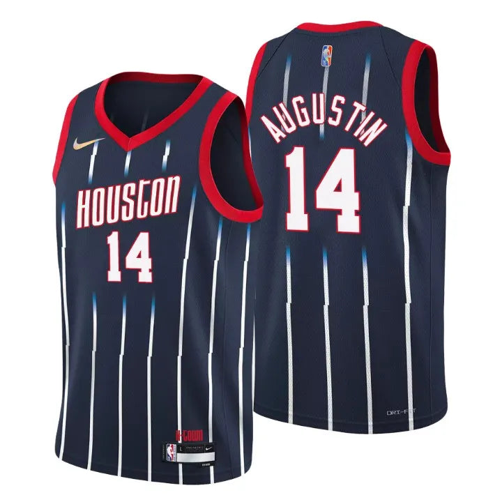 Rockets Augustin Navy Jersey