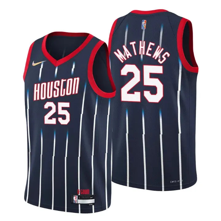 Rockets Mathews Navy Jersey