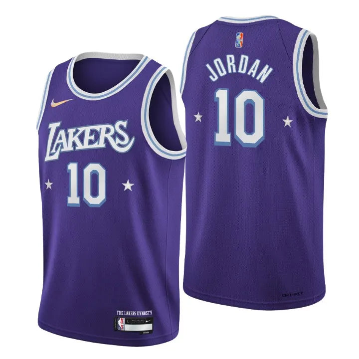 Jordan Lakers Purple Jersey