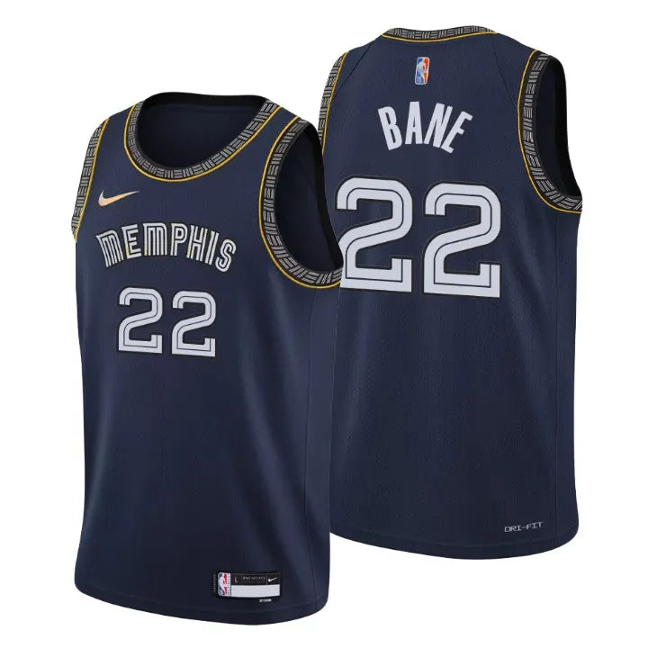 Bane Grizzlies Navy Jersey