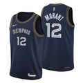 Morant Grizzlies Navy Jersey nike authentic