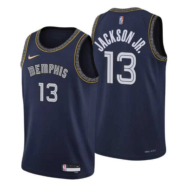 nike Jackson Jr. Grizzlies Navy Jersey