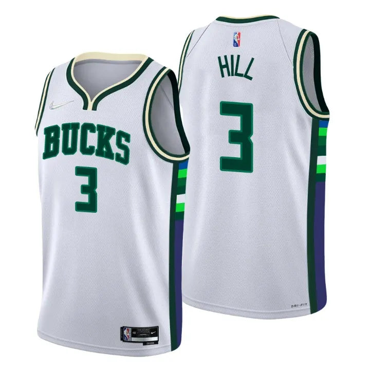 association Nike Hill Bucks White Jersey