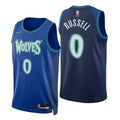Russell Timberwolves Blue Jersey