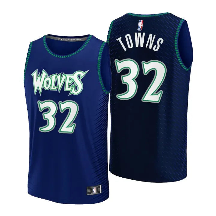 Towns Wolves Navy Jersey