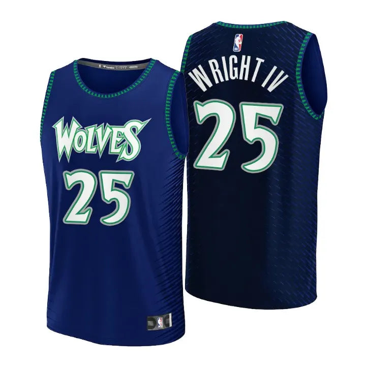 Wright IV Timberwolves #25 Jersey