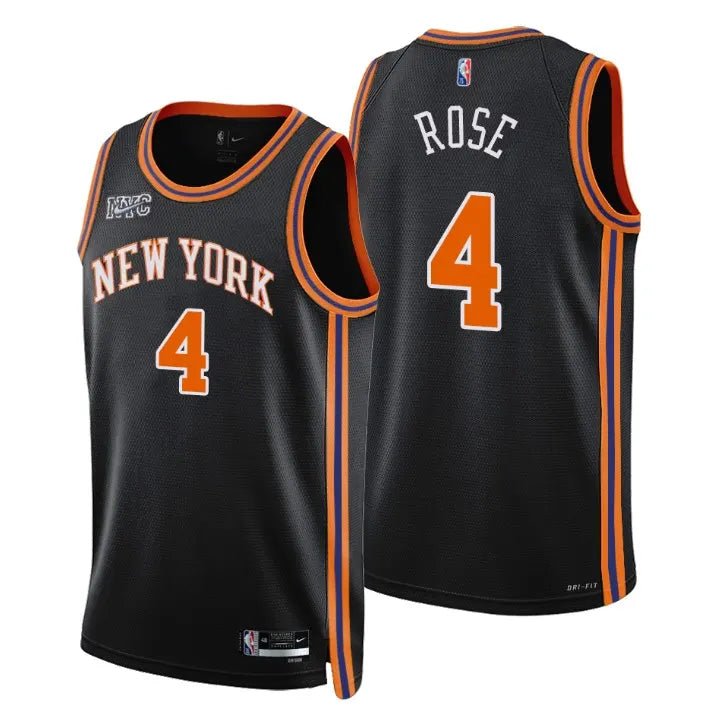 Rose Knicks Black Jersey nike
