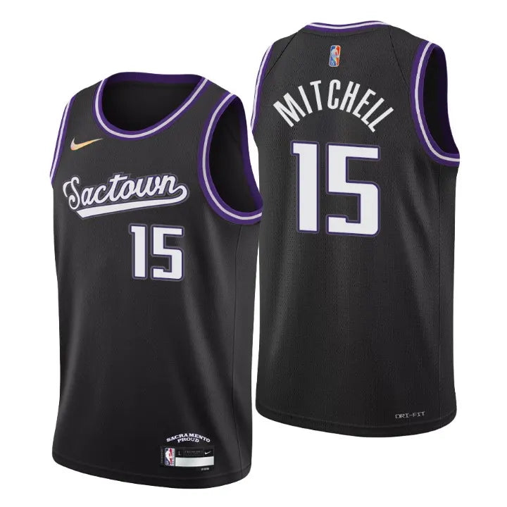 Nike Mitchell Kings Black Jersey