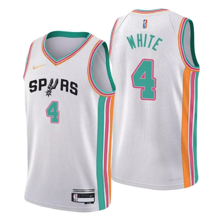 fiesta Nike Spurs White Jersey