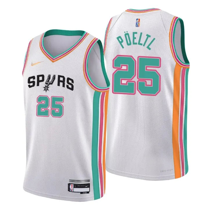 Poeltl Spurs Fiesta Jersey