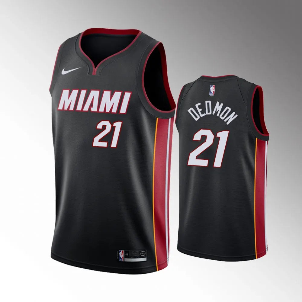 Dedmon #21 Miami Heat Black Icon Edition Jersey
