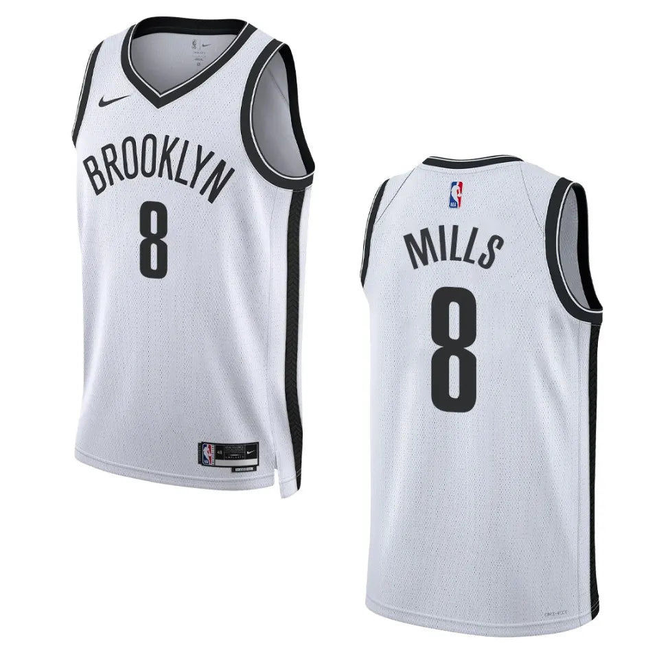 association Nike Mills Nets White Jersey