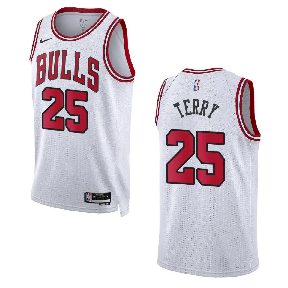 Nike Terry Bulls White Jersey