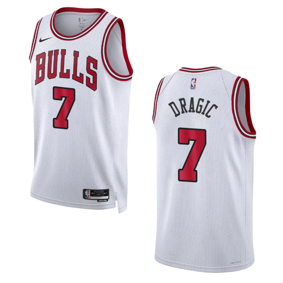 nike Dragic Bulls White Jersey