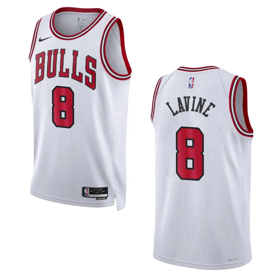 association edition Nike Lavine Bulls White Jersey
