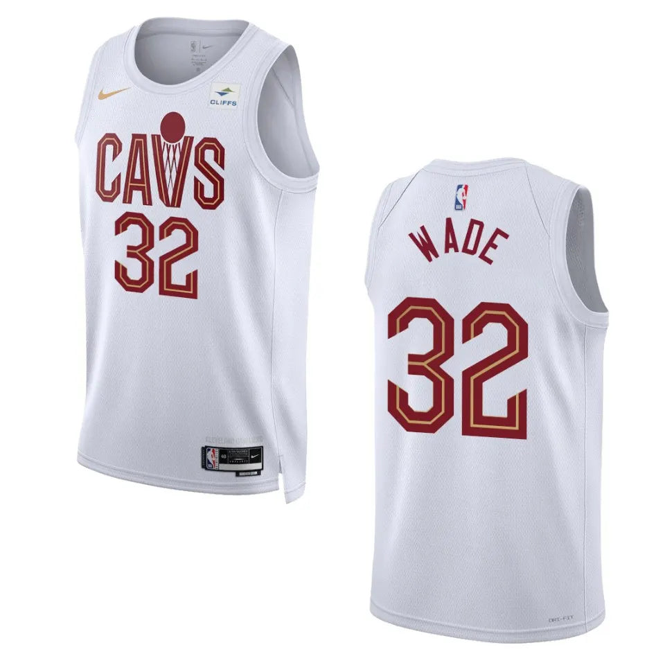 nike Wade Cavaliers White Jersey