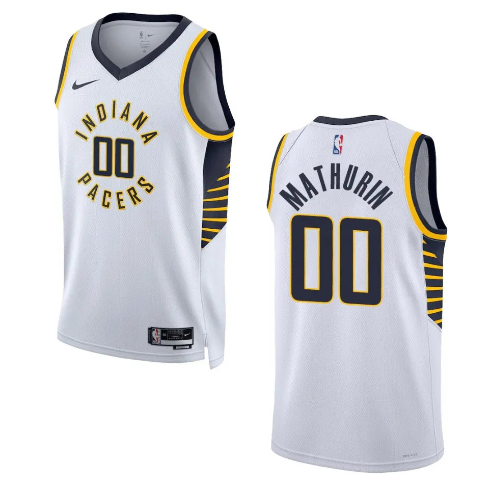 Mathurin Pacers Nike White Jersey