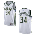 Giannis Antetokounmpo Bucks White Jersey