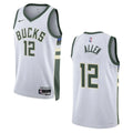 nike white Grayson Allen Bucks Jersey