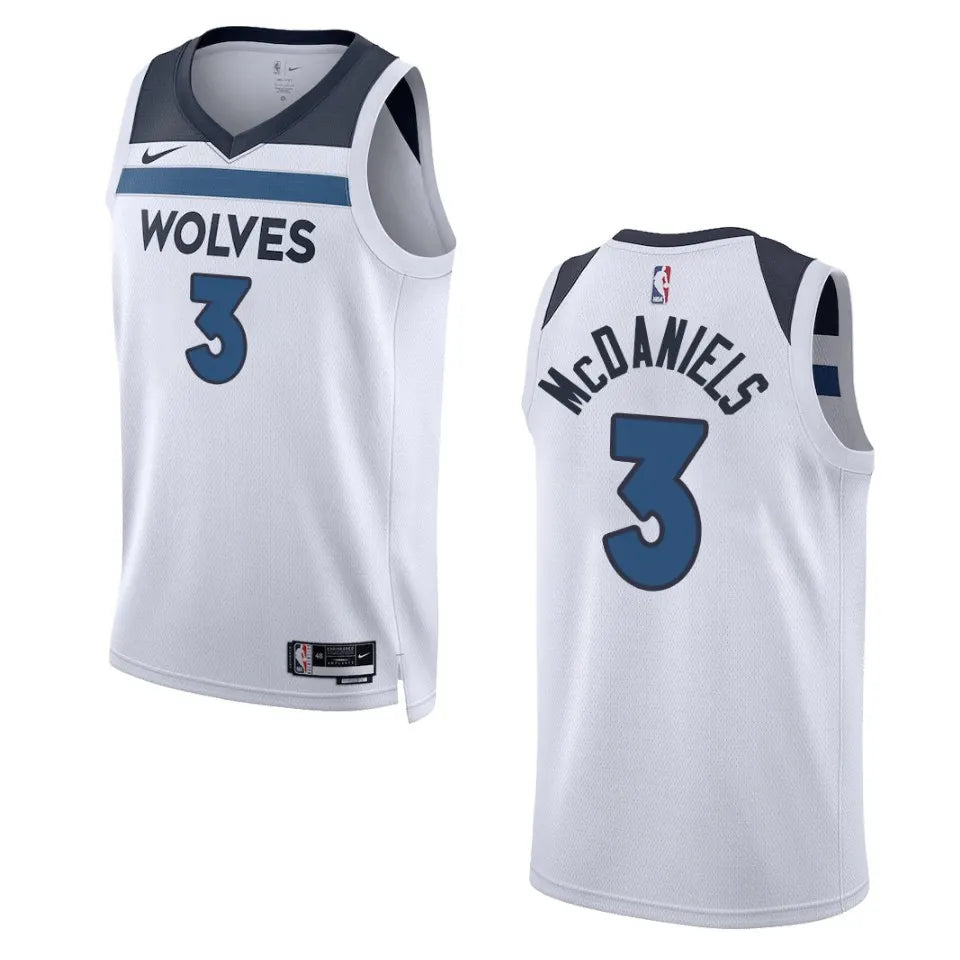McDaniels Timberwolves White Jersey