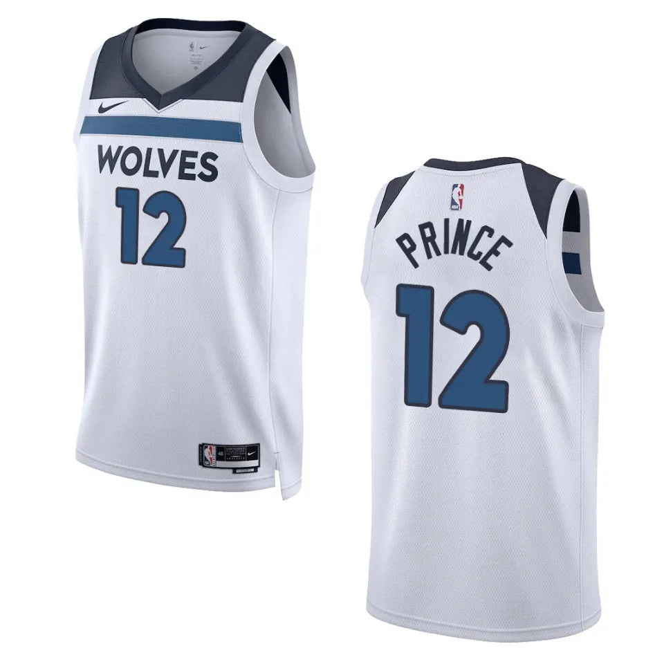 Timberwolves Prince White Jersey
