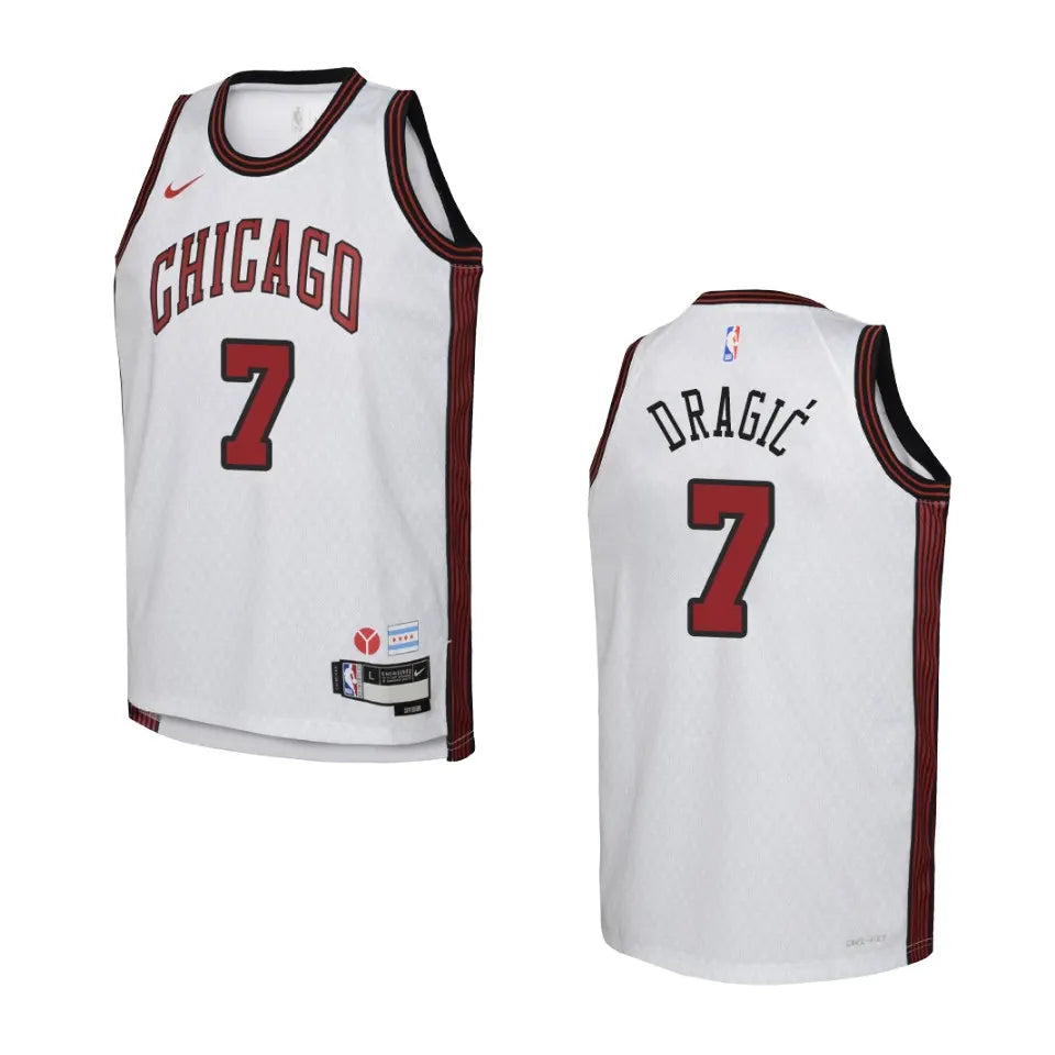 Dragić Bulls White Jersey