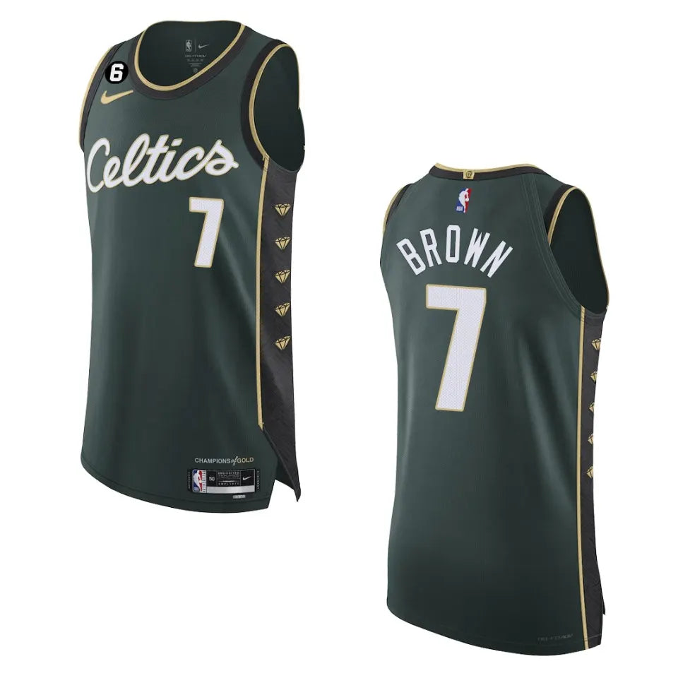 Celtics Brown #7 Green Jersey