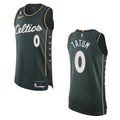 nike earned Tatum Celtics Green Jersey