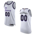 nike purple Lakers White Custom Jersey