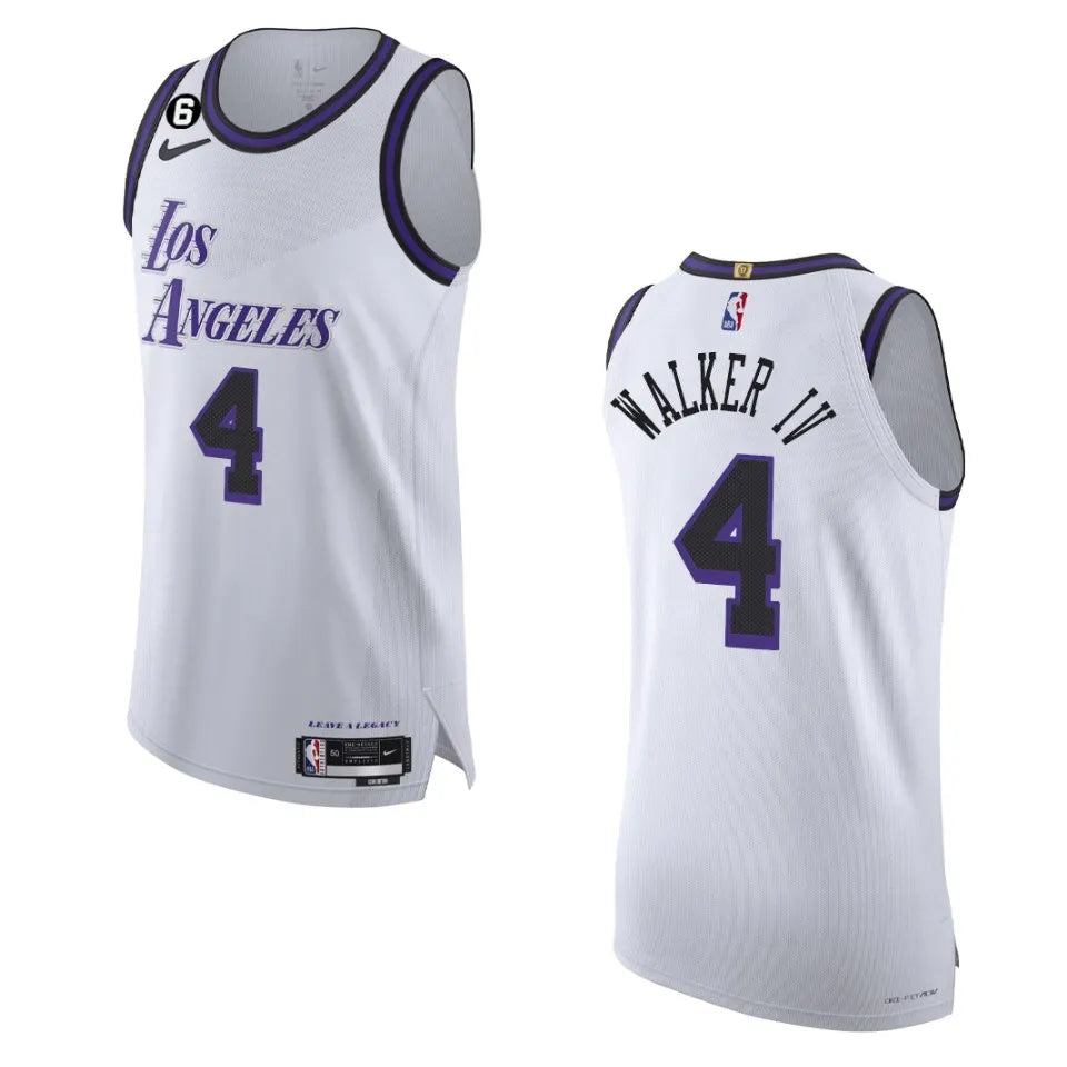 Walker IV Lakers White Jersey