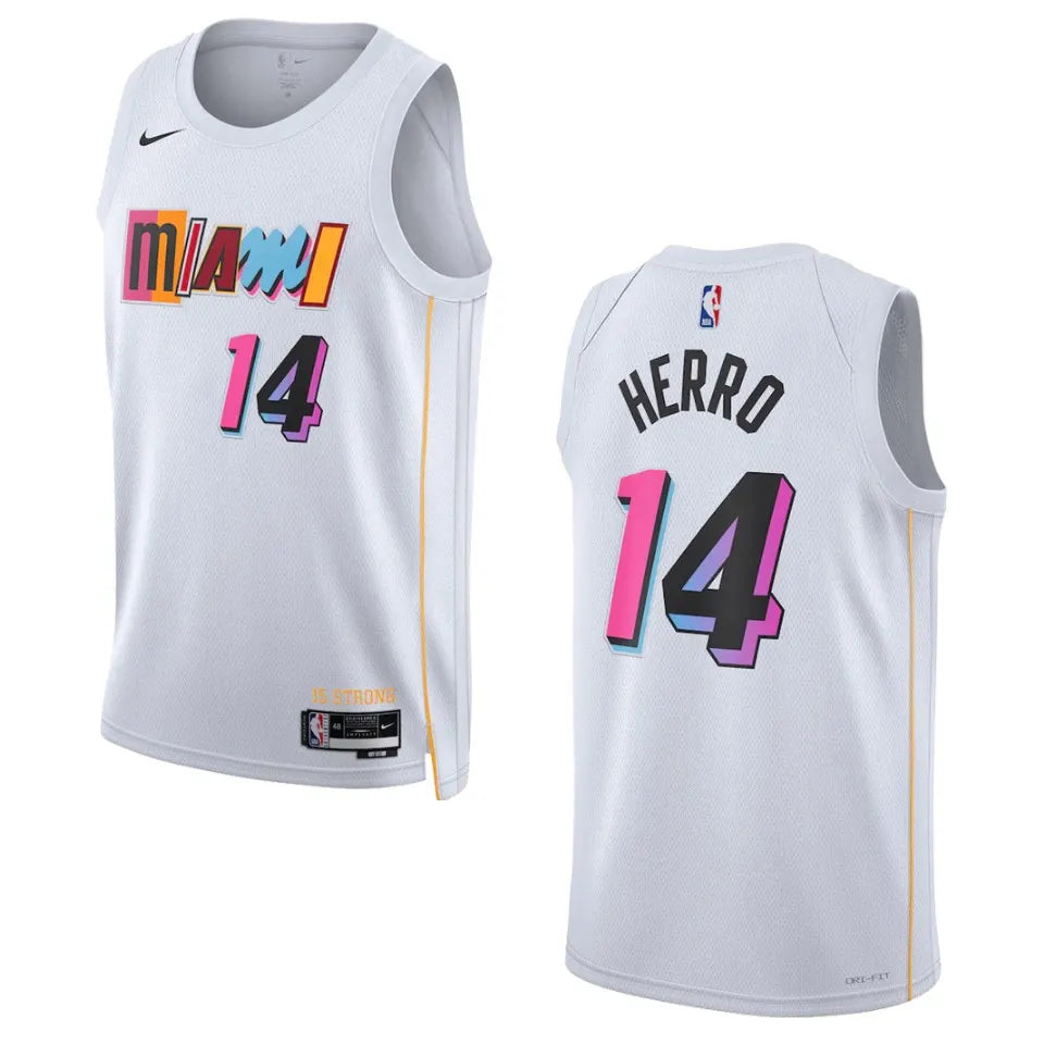 Herro Miami Heat White Jersey