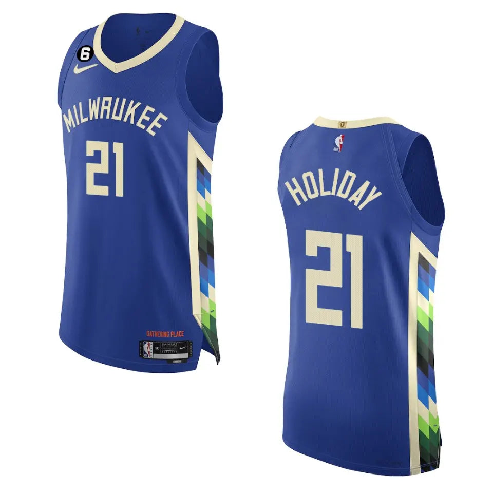 Holiday Bucks Blue Jersey nike