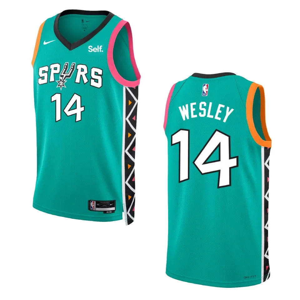Spurs Wesley #14 Teal Jersey